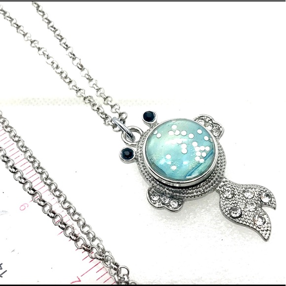 Necklace with handmade 20mm snap SN20 - Picture 2 of 3